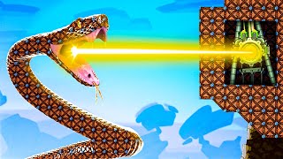 New Super Sun Laser Destroys Giant Snake in Forts!