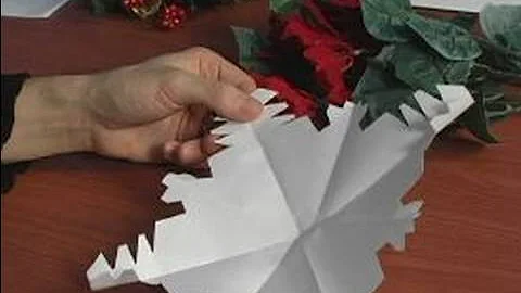 How to Make Paper Snowflakes for Christmas Decorations : How to Check Your Work on Paper Snowflakes