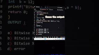 Bitwise XOR || #XOR #codeking #coding #operator #motivation