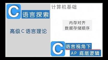 C语言｜高级C语言理论｜内存对齐 与 数据存储顺序｜AP计算机科学原理｜嵌入式系统编程