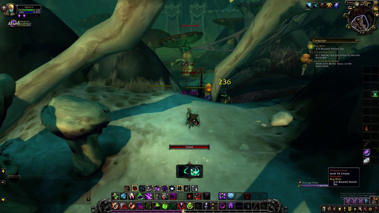 World of warcraft Quest:  bug bites