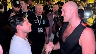 “I CHEATED SO F*****G WHAT” Tyson Fury \u0026 Ryan Garcia MEET FOR FIRST TIME | USYK