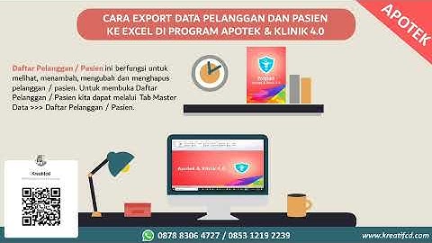 Cara Export Data Pelanggan dan Pasien ke Excel di Program Apotek & Klinik 4.0