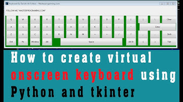 How to create virtual onscreen keyboard using python and tkinter | Python tkinter keyboard