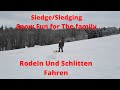 Snow Fun For the Family/ Sledge; Sledging/ Rodeln und Schlitten Fahren