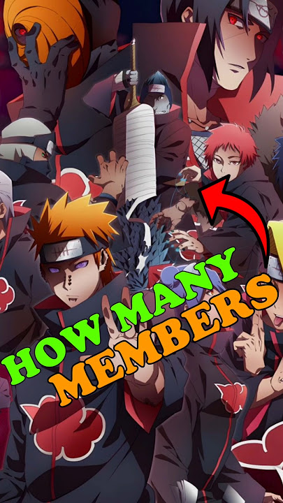 All members of AKATSUKI in Naruto 🤯 #anime #viralshorts