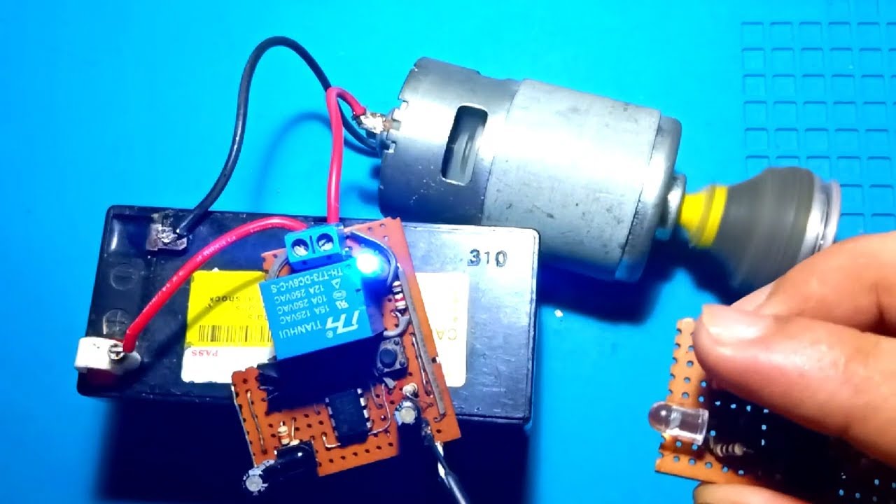 Remote Control DC Motor NE555 Timer IC YouTube