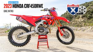 First Ride on the 2023 Honda CRF450RWE | Racer X Films