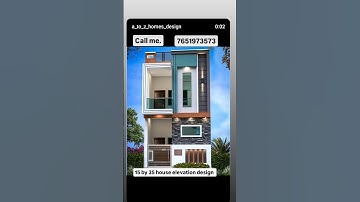 15 by 35 house elevation design 2bhk duplex house 🏡🏠 plan #homearchitecure  #viralvideo#viralvideo