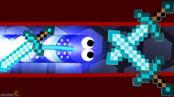 Slither.io Minecraft Diamond Sword Skin Mod Trolling Longest Snake! (Slitherio Funny/Best Moments)