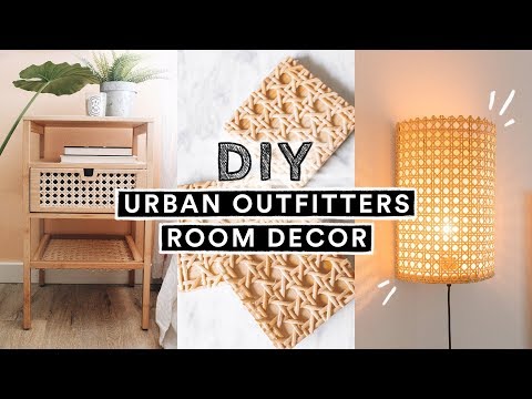 DIY URBAN OUTFITTERS ROOM DECOR + FURNITURE!! (Ikea Hacks)