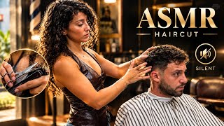 Satisfying Haircut Sounds ✂️ Very Short Fade | Silent ASMR 💈