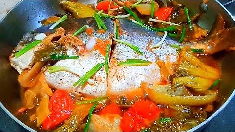 Cá Chim Kho Dưa Cải Chua Thơm Ngon Hết Sạch Nồi Cơm