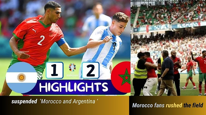 Olympic soccer gets off to violent Morocco fans rush the field vs Argentina | Argentina vs Morocco