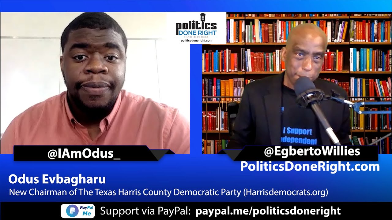 Odus Evbagharu, the new chairman of the Harris County Democratic Party