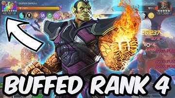 Buffed Super-Skrull BETTER THAN I EXPECTED?!? - 7 Star Rank 4 Gameplay - Marvel Contest of Champions