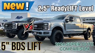 2024 Ford F250 2.5” Level vs 5” LIFT Comparison