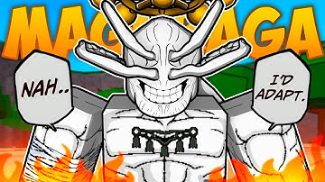 I MADE A CUSTOM MAHORAGA MOVESET in The Strongest Battlegrounds..