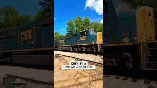 CBFX Engine! #trainvideo #railroad #railtrack #railway