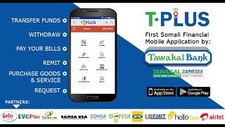 T-Plus International Mobile money transfer App | Uses in Somalia Language - Tawakal Express screenshot 2