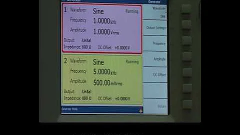 Agilent U8903A Audio Analyzer Demo