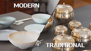 Korea Table Settings Modern Vs Traditional 한국의 전통 상차림과 현대 상차림