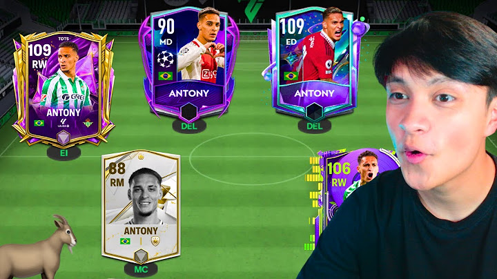 I use all of ANTONY's cards in FC Mobile!