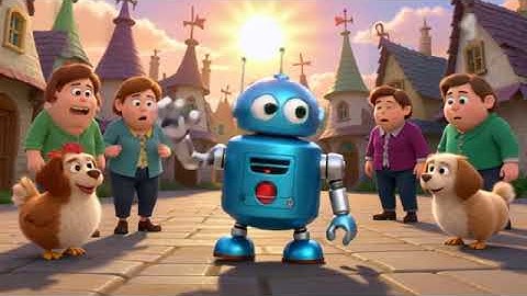 PixVerse V5 Image Text 360P A cute 2D robot ar