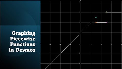 Graphing Piecewise Functions in Desmos