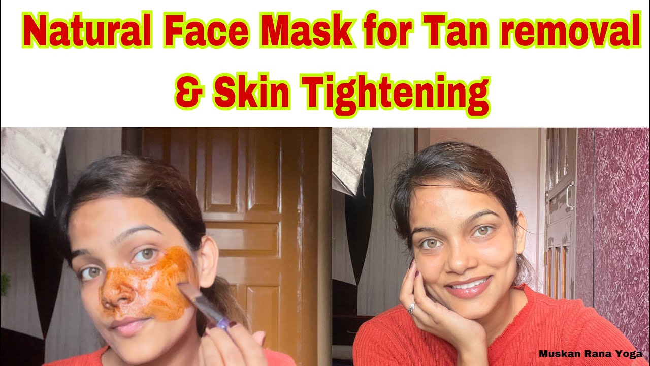 Natural Face Mask for Tanning & Skin Tightning wrinkle free skin