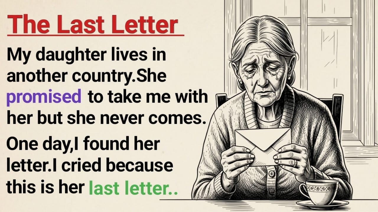 Learn English through stories level 3 ✨ The Last Letter.