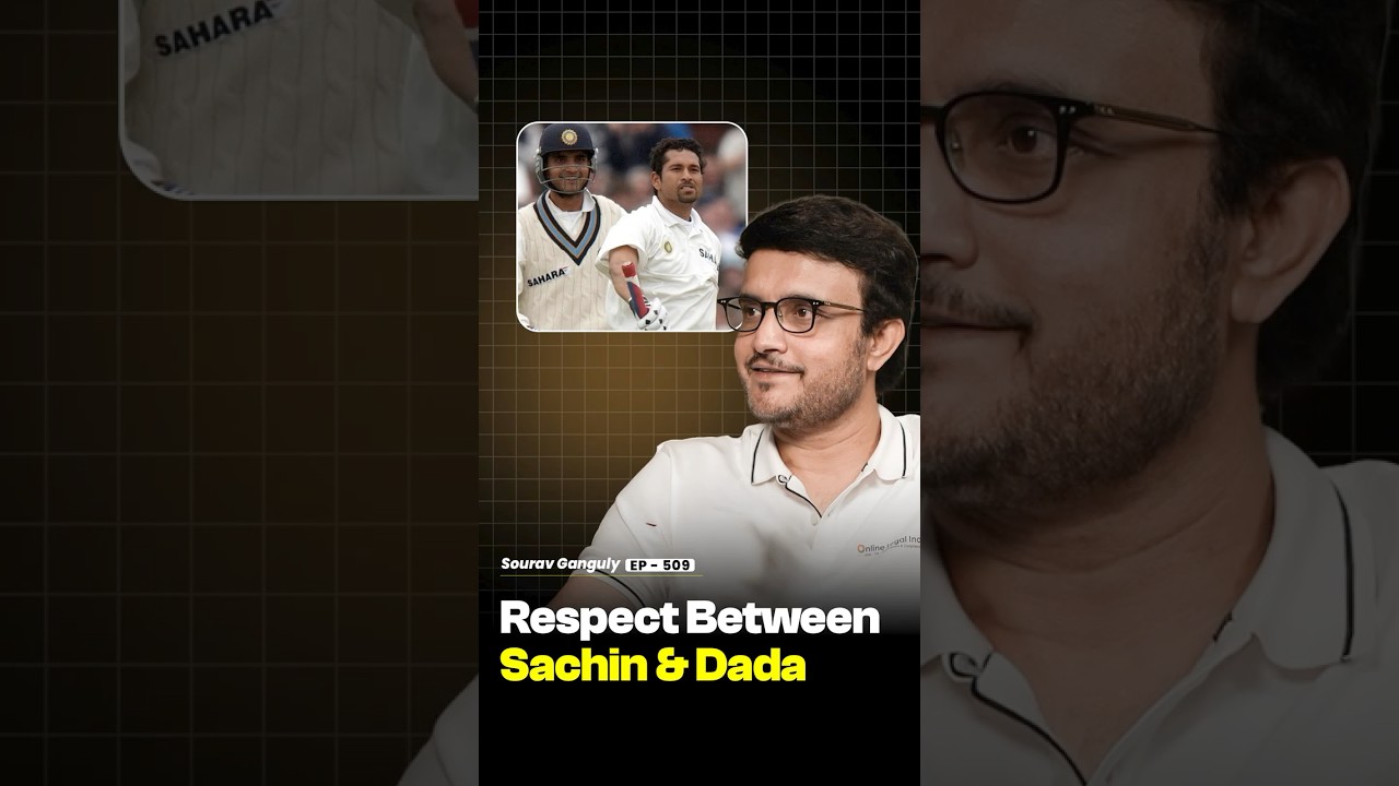 When Sachin Showed Him Ultimate Respect | Sourav Ganguly - Raj Shamani #shorts