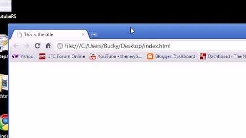XHTML and CSS Tutorial - 2 - Creating our First Webpage