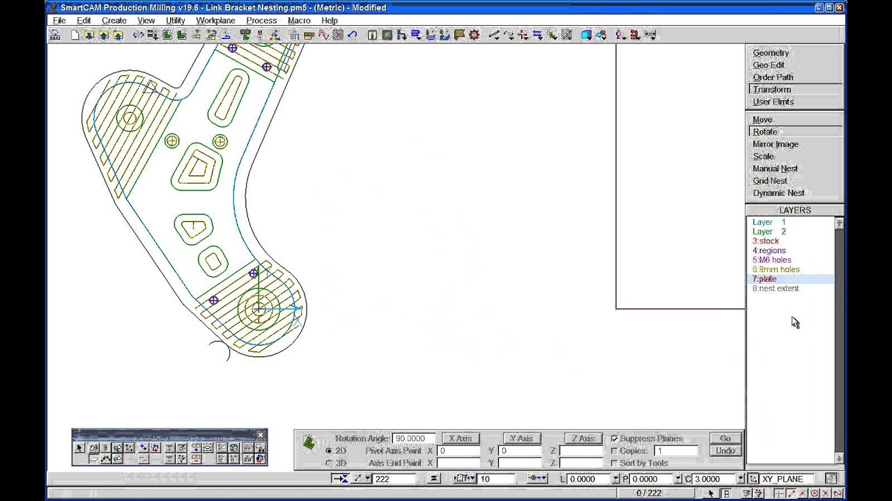 17 - Nesting Toolpath in SmartCAM