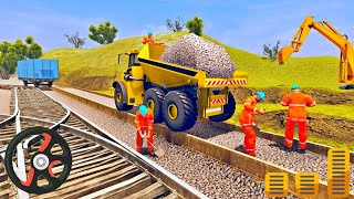 Train Station Construction - Heavy Construction Vehicles - Best Android Gameplay screenshot 2