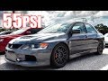 1100HP Sleeper Sequential Evo IX on 55PSI VS 40PSI Evo X and ZX10R!