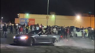 New York Vs Philly - Car Scene Takeover Full Send Donuts, Drifting, Burnouts