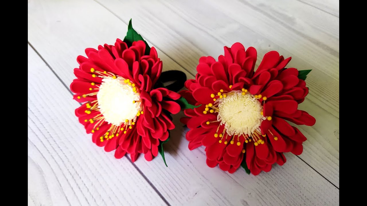 Цветочки из Фоамирана Просто! Яркие🌺🌺🌺😍Летние🌞