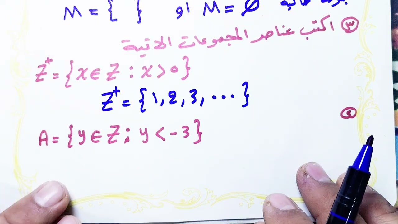 الأول المتوسط.. الفصل الرابع... مفهوم المجموعات... المنتهية وغير المنتهية.. 