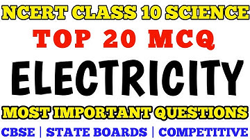 Best MCQ Class 10 Electricity || Chapter 12 Electricity | MCQ CLASS 10 // MCQ NCERT CLASS 10 PHYSICS