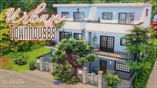 картинка: Городские таунхаусы📫│Строительство│Urban Townhouses│SpeedBuild│NO CC [The Sims 4]