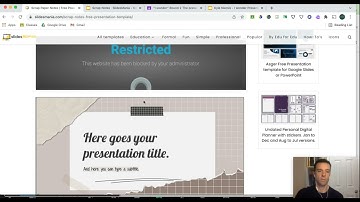 How to apply a pre made template to an existing Google Slide presentation