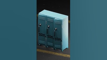 Locker Rooms | 3D | Created using Blender3D | #3d #locker #room