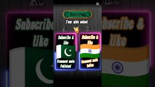 voting for Pakistan 🇵🇰 &amp; India 🇮🇳 #funnyexpression #ytshorts