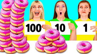 100 Layers of Food Challenge | Fantastic Food Hacks by PaRaRa Challenge