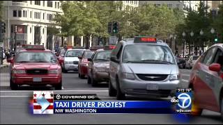 D.C. cab drivers ticketed during Uber protest