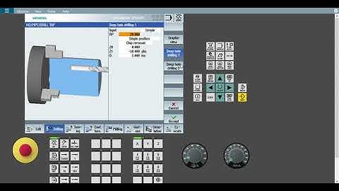 How to make drilling(peckdrill)&tapping cycle for turning in SINUMERIK 828d / Siemens cnc controller