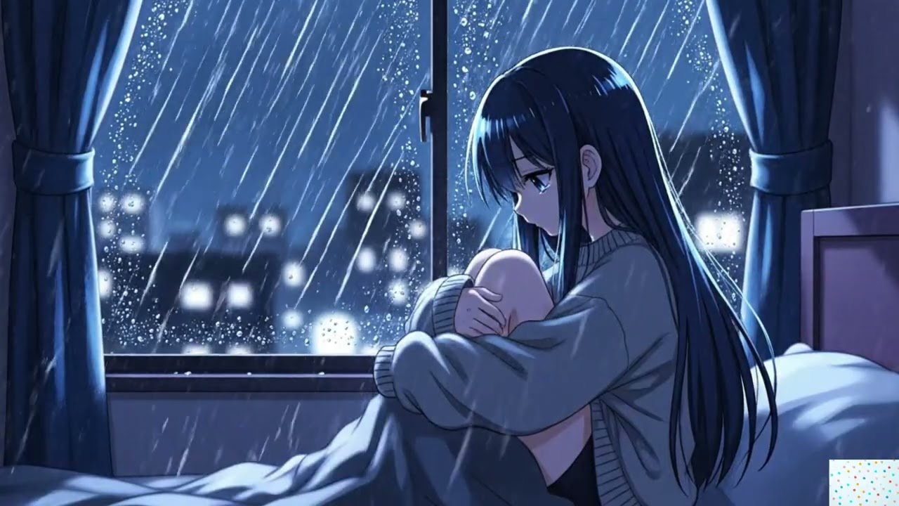 Anime Night Rain 🌧️ Sad Girl Alone | Emotional Late Night