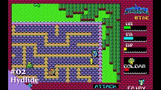 Play】PC-8801 HYDLIDE（ハイドライド）#02 レトロゲーム - YouTube