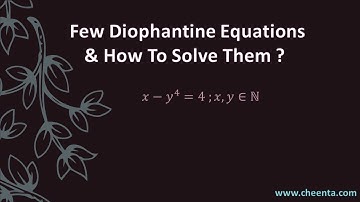 How to solve Diophantine Equations - ISI BSTAT BMATH / Pre-RMO